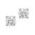 Tru-Reflection Round Illusion Diamond Stud Earrings .33 Cttw