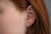 EARRINGS - 14K White Gold .50cttw Promotional Quality Round Diamond Stud Earrings