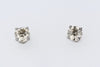 EARRINGS - 14K White Gold .50cttw Round Diamond Stud Earrings