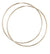 Large Endless Hoop Earrings 14K Yellow Gold 60mm