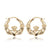 Medium Claddagh Hoop Earrings 14K Yellow Gold