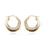 Medium Shell Hoop Earrings 14k Yellow Gold | Mullen Jewelers