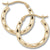 Small Fancy Hoop Earrings 14K Yellow Gold | Mullen Jewelers