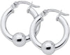 Hoop Earrings Sterling Silver 20mm | Mullen Jewelers