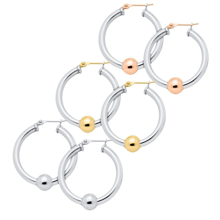Hoop Earrings Sterling Silver 26mm | Mullen Jewelers