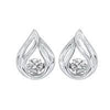 EARRINGS - Sterling Silver CZ Pear Shape Earrings
