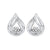 Sterling Silver CZ Pear Shape Earrings