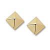 EARRINGS - Yellow Gold Small Pyramid Stud Earring