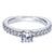Common Prong Round Diamond Ring .33Cttw 14K White Gold
