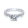 ENGAGEMENT - 1.50cttw Prong Set Vintage Style Round Diamond Engagement Ring