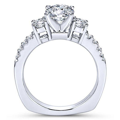ENGAGEMENT - 1.55cttw 3-Stone Plus Diamond Engagement Ring