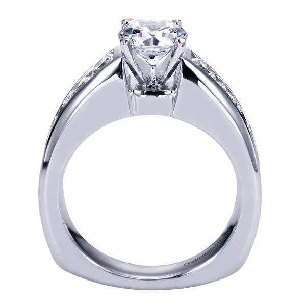 ENGAGEMENT - 2.05cttw Graduated Channel Set Round Diamond Engagement Ring