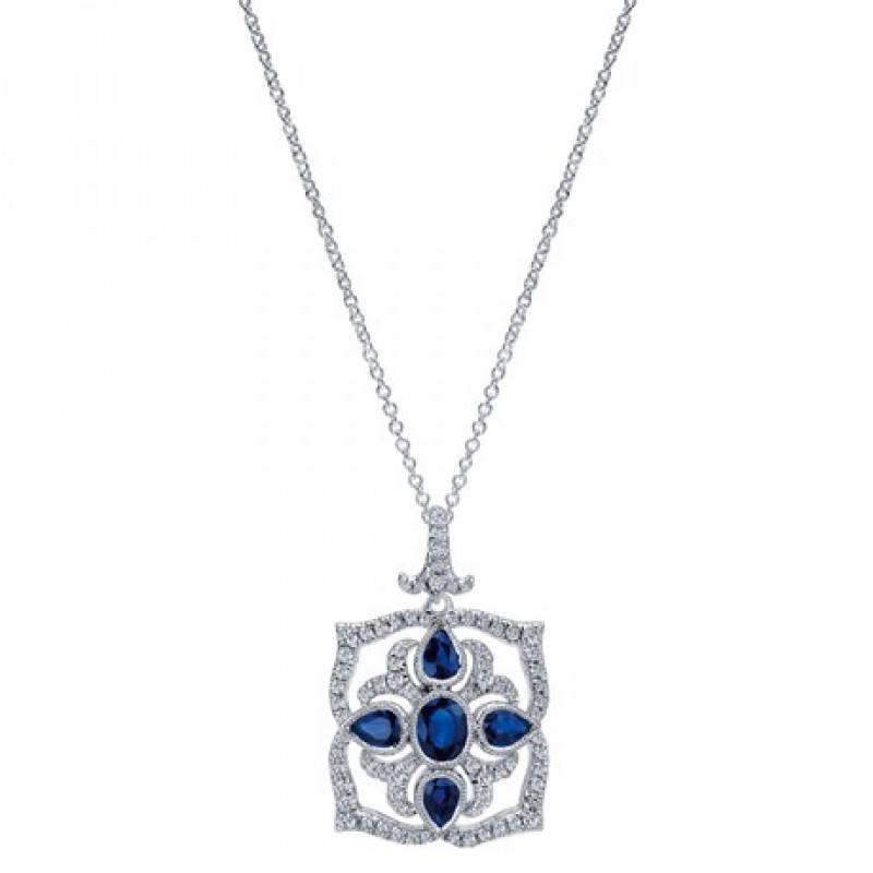 “Tiffany & Co” Diamond Bar Long Necklace —
