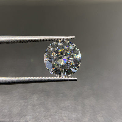 Round Colorless Moissanite Center Stone 6.5mm