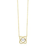 Necklace - 10K Yellow Gold 1/20cttw Diamond Love's Crossing Rhythm Of Love Necklace