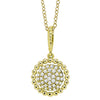 NECKLACES - 10K Yellow Gold .16cttw Diamond Round Cluster Pendant Necklace