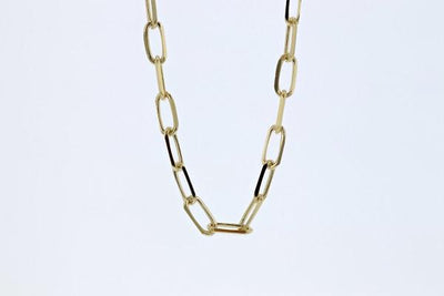 NECKLACES - 14K Yellow Gold 3.1mm 18 Inch Paper Clip Necklace