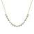Scalloped Diamond Necklace 3/4 Cttw 14K Yellow Gold