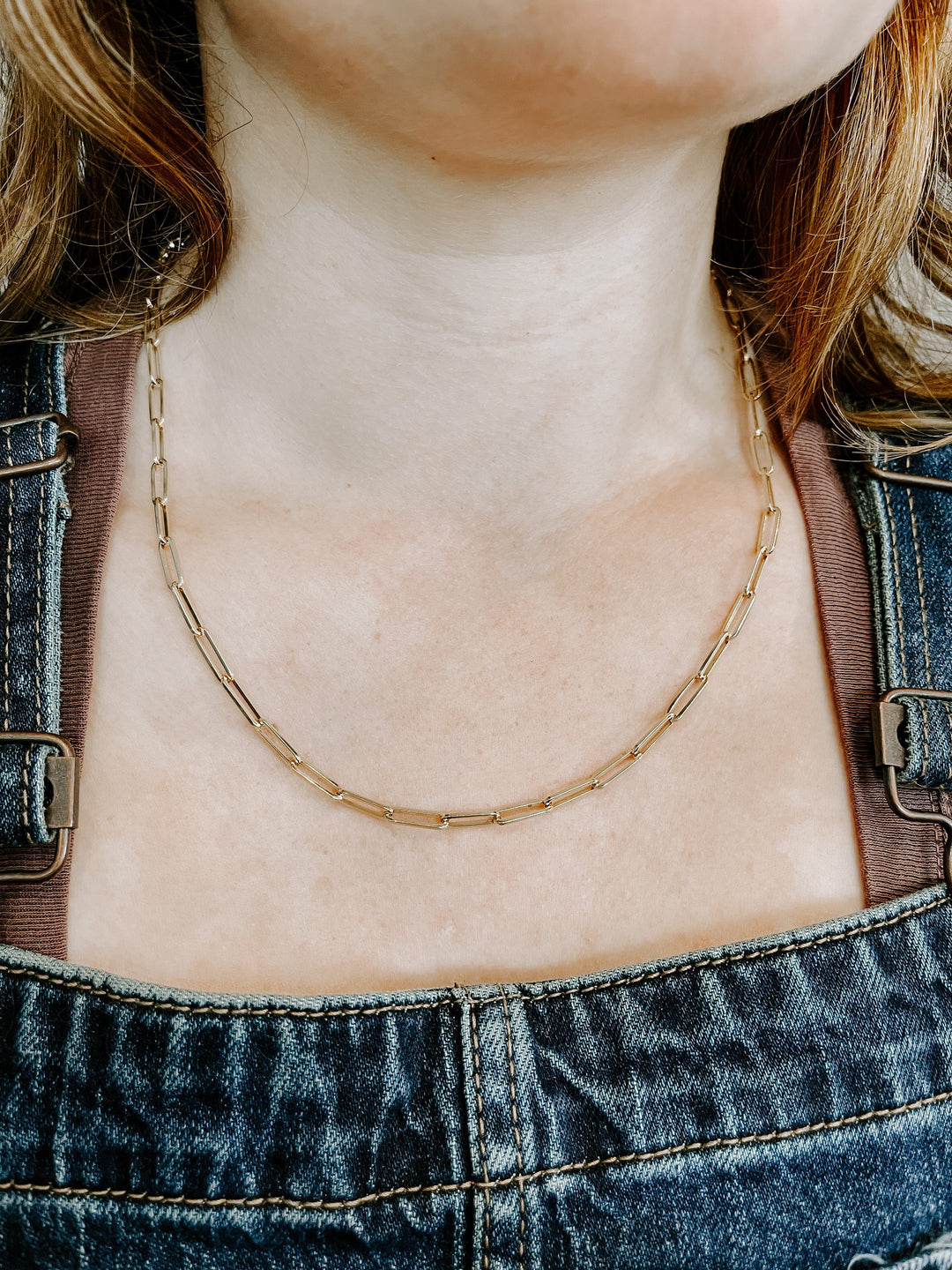 NECKLACES - 14K Yellow Gold 3.85mm 20 Inch Paper Clip Necklace