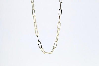 NECKLACES - 14K Yellow Gold 3mm 18 Inch Paper Clip Necklace
