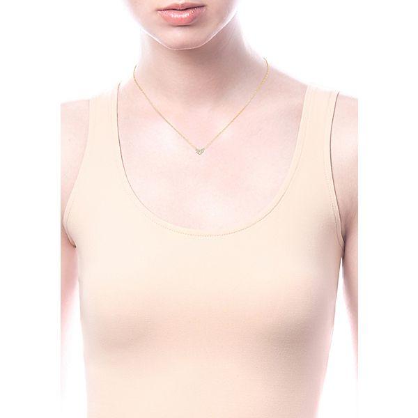 NECKLACES - 14K Yellow Gold Eternal Love Diamond Heart Necklace