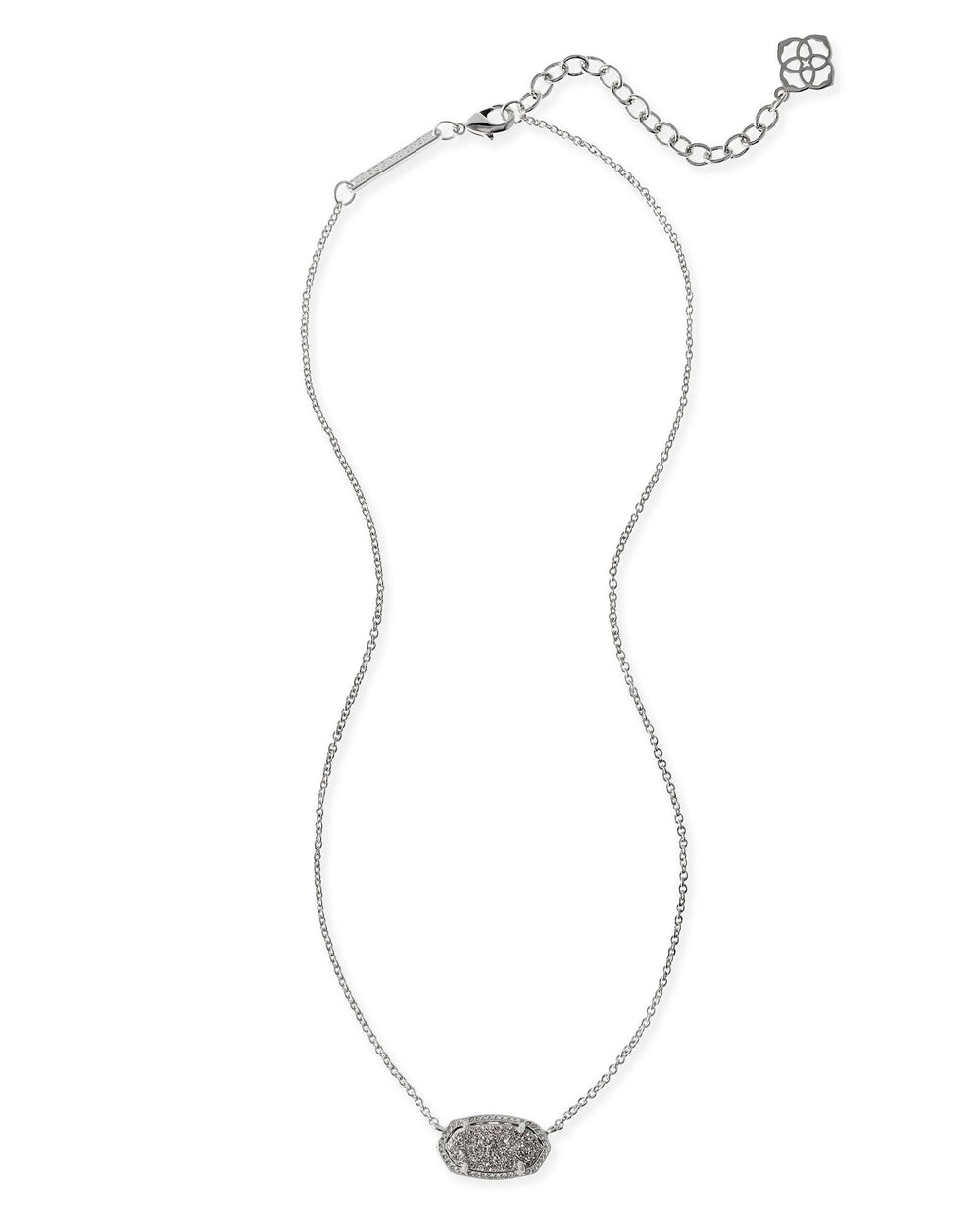 NECKLACES - Kendra Scott Elisa Platinum Drusy Silver Necklace