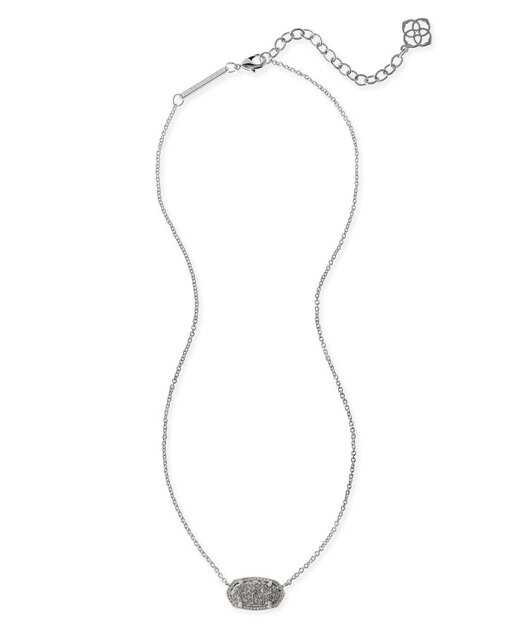 NECKLACES - Kendra Scott Elisa Platinum Drusy Silver Necklace