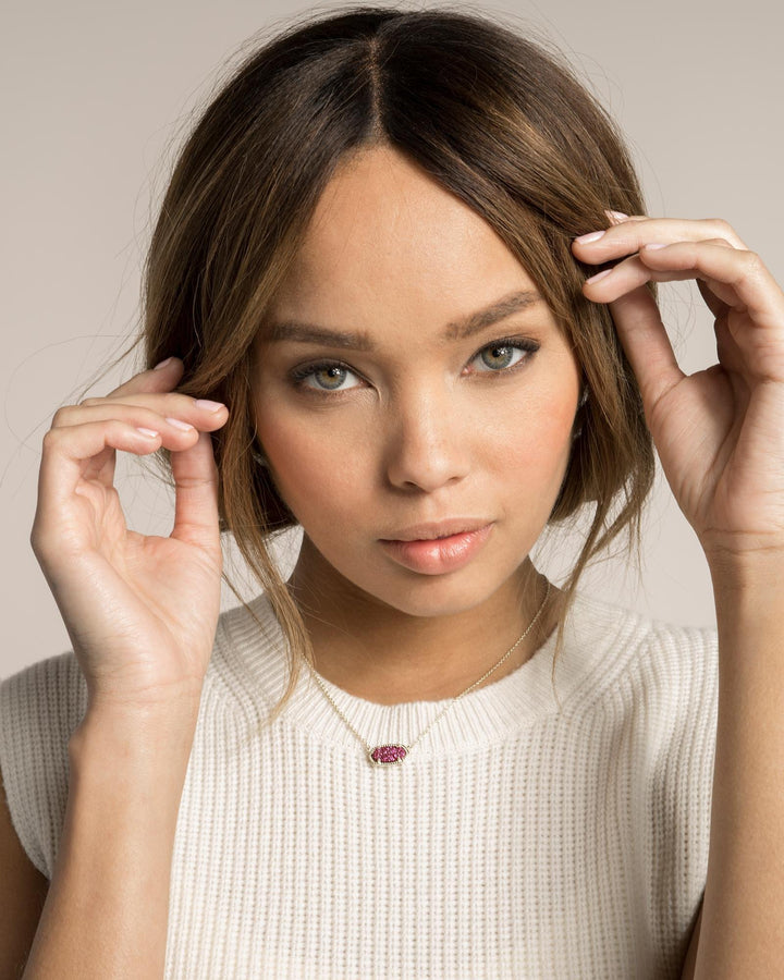 NECKLACES - Kendra Scott Elisa Platinum Drusy Silver Necklace