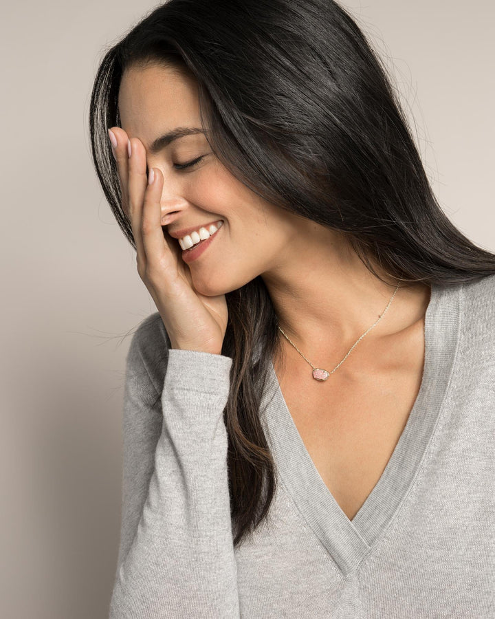 NECKLACES - Kendra Scott Elisa Platinum Drusy Silver Necklace