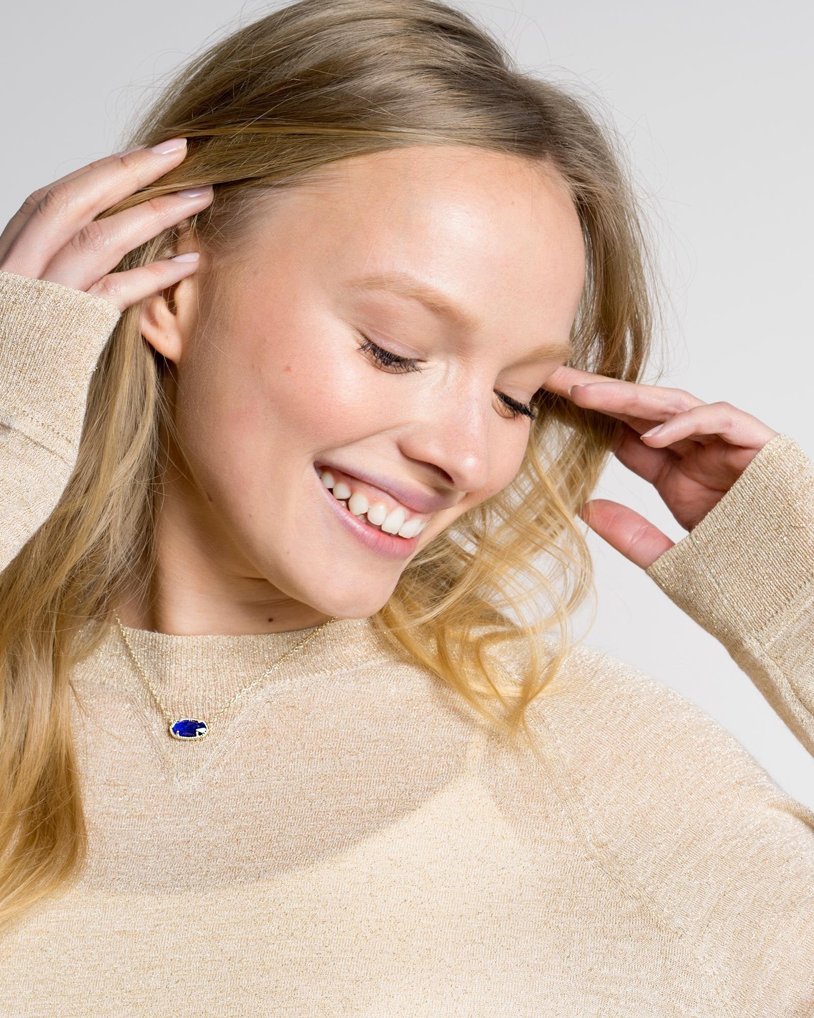 Elisa Silver Pendant Necklace in Amethyst | Kendra Scott