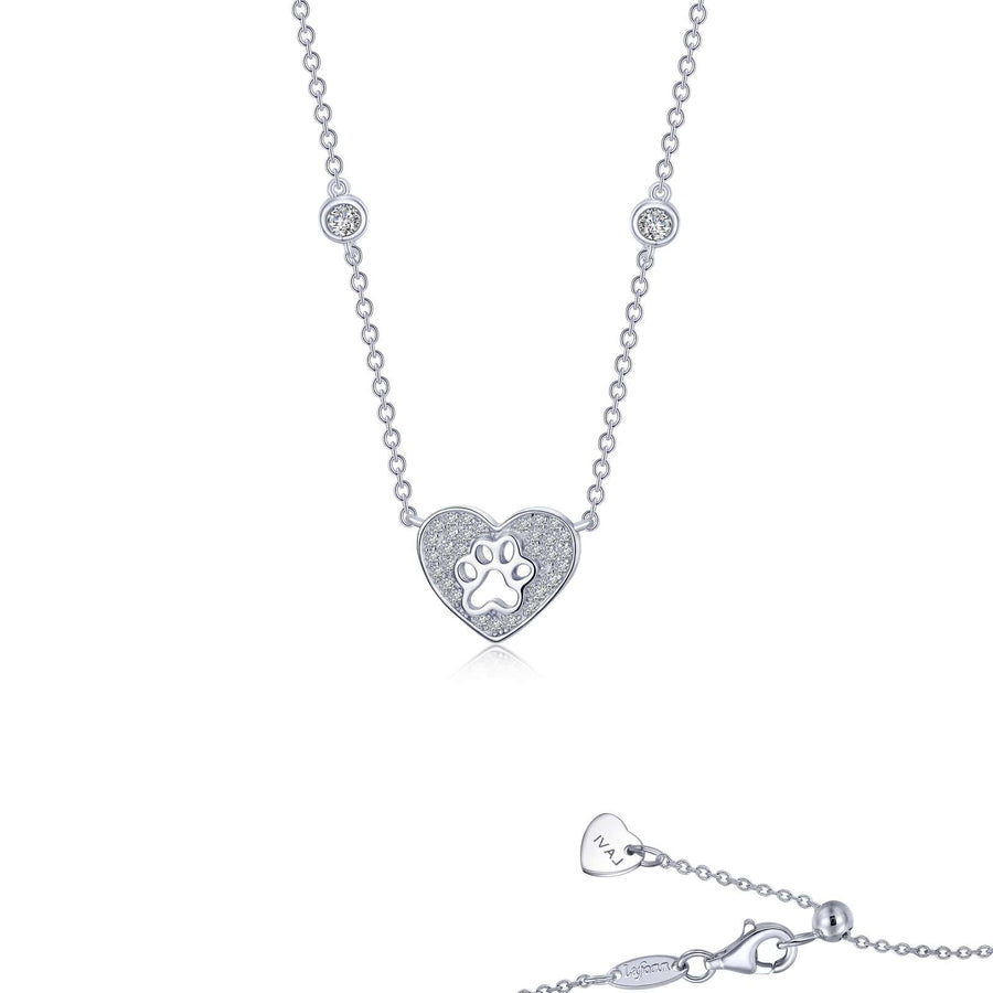 NECKLACES - Lafonn Sterling Silver I Pawmise Simulated 0.44cttw Diamond Necklace