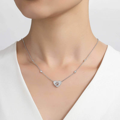 NECKLACES - Lafonn Sterling Silver I Pawmise Simulated 0.44cttw Diamond Necklace
