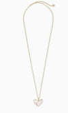 Kendra Scott Poppy Ivory Mother-Of-Pearl Heart Necklace