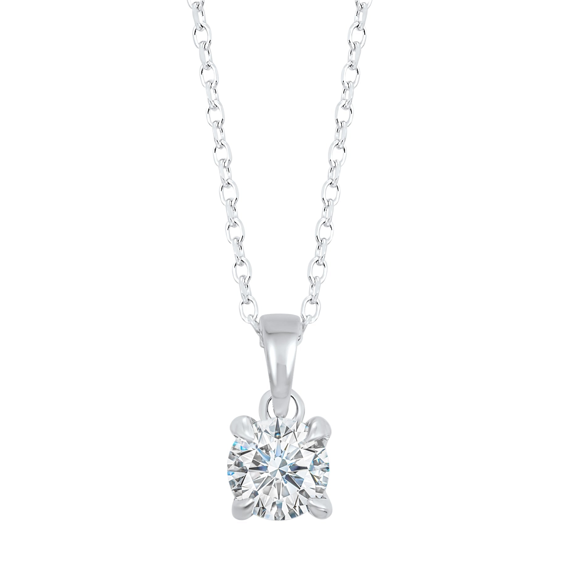 Pompeii3 1/3 Ct Diamond Solitaire Pendant Necklace In 14k White Or Yellow  Gold : Target