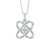 Love's Crossing Diamond Necklace 1/4 Cttw Sterling Silver