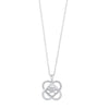 NECKLACES - Sterling Silver .10cttw Diamond Rhythm Of Love Necklace