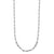 Sterling Silver Paperclip Chain Necklace Rhodium Finish 24"