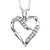 Sterling Silver and Diamond Heart Shaped Necklace