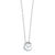 Sterling Silver Heart & Half Moon Pendant Necklace