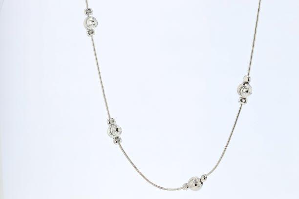 NECKLACES - Sterling Silver Station Necklace