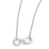NECKLACES - Sterling Silver White Ice Rhodium-Plated Infinity Diamond Necklace