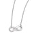 Sterling Silver White Ice Rhodium-Plated Infinity Diamond Necklace