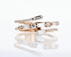 RINGS - 14K Rose Gold 1.08cttw Diamond Open Shank Fashion Ring