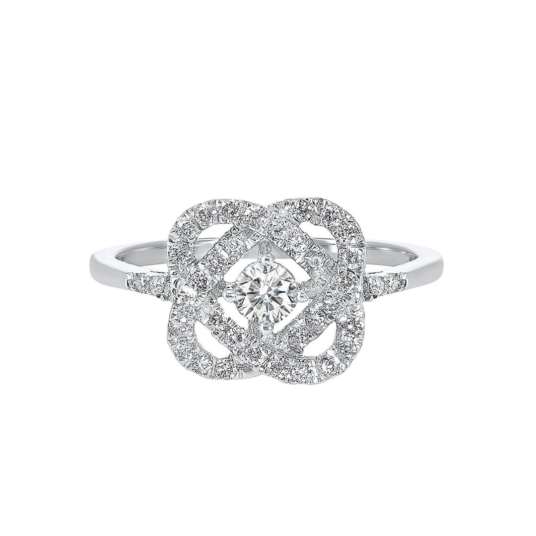 RINGS - 14K White Gold 1/4cttw Love's Crossing Diamond Ring