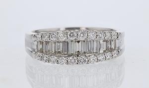 RINGS - 14K White Gold 1.50cttw Diamond Fashion Ring
