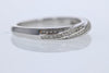 RINGS - 14K White Gold .28cttw Diamond Crossover Style Stackable Ring