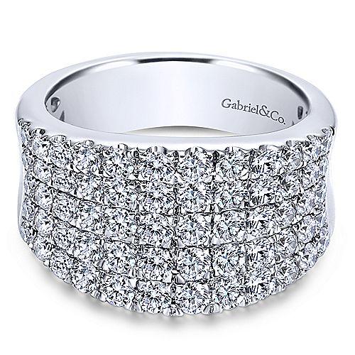 RNT12765-White gold Flower Diamond Nature Inspired engagement rings fo -  Olivacom