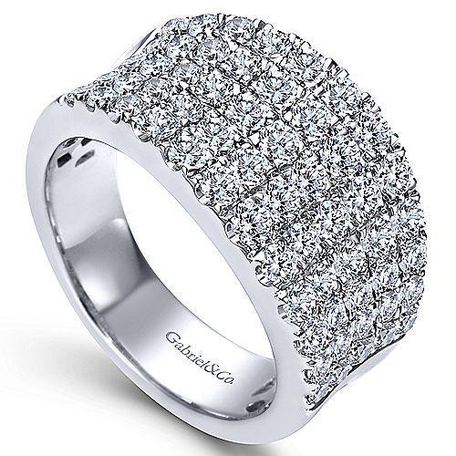 RINGS - 14K White Gold 2ct Statement Diamond Fashion Ring