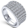 Statement 2 Ct Diamond Fashion Ring 14K White Gold