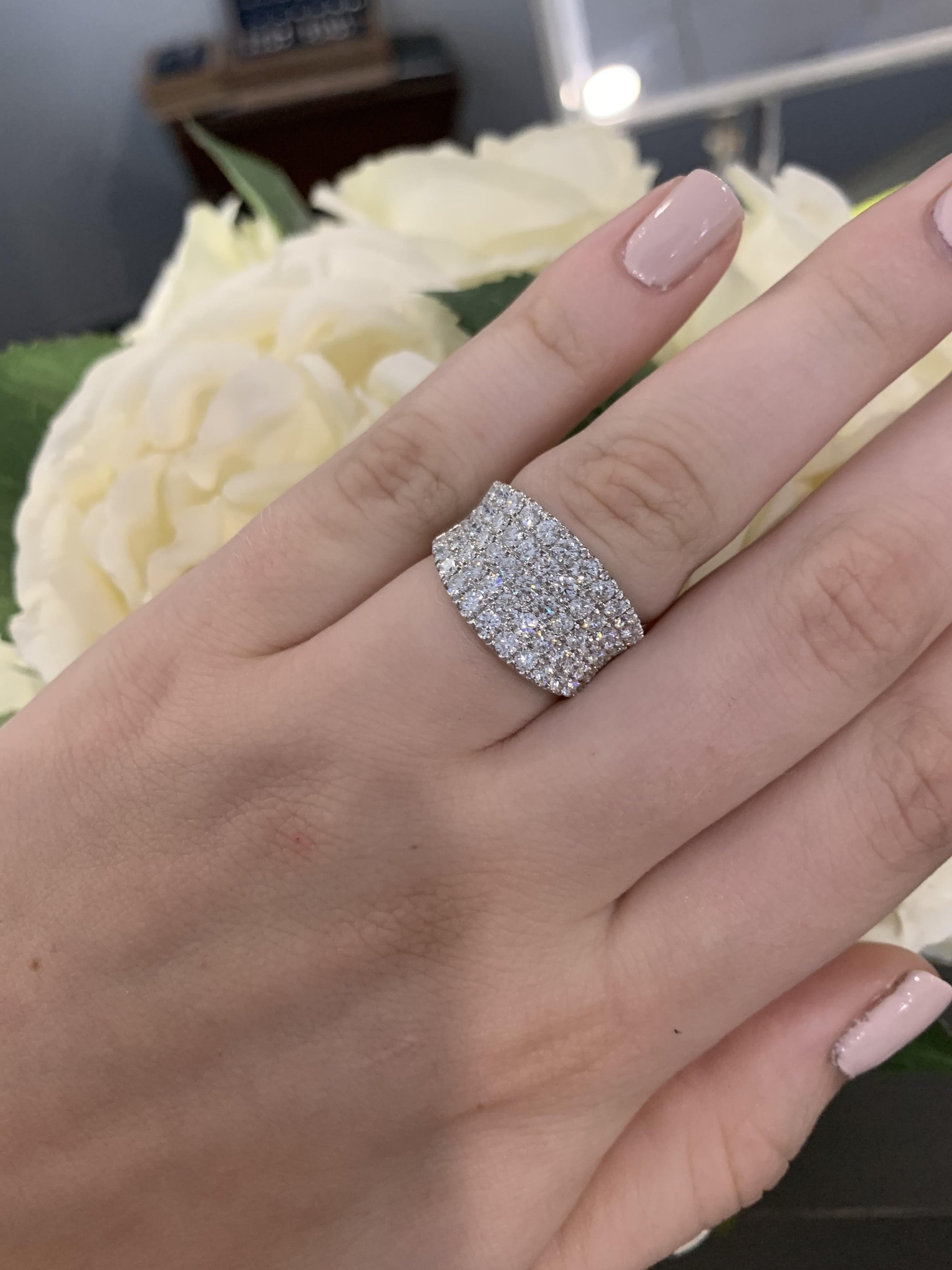 14K WHITE GOLD MINIMALIST DIAMOND WEDDING BANDS , ENGAGEMENT RINGS | eBay